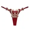 Nube Rosa Encaje Sexy Estilo Puro Deseo Hudie~ Calzones de Puro Deseo Desmontables para Mujer con Lazo, Triángulo de Cintura Media-Baja