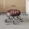 Taburete pequeño de rueda universal para el hogar con polea, taburete móvil para niños, sala de estar, taburete bajo con ruedas, taburete móvil, rotación silenciosa