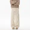 Pantalones cargo anchos estilo old money para hombre, city boy, tricolor, corte tridimensional, versátiles para ir al trabajo, pantalones largos que estilizan y alargan la figura.