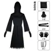 Disfraz de Fantasma Gritón para Niños Máscara de Fantasma Oscuro Parca Bata de Disfraz Halloween Horror Cosplay