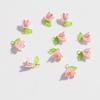 Fornecimento spot Orquídea Lírio da Pérola folhas tridimensionais flores DIY pulseira caseira colar brincos acessórios material
