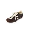 Sapatos de treino super fire de pele de ovelha completa primavera 2025 cor sólida combinando cadarço de couro sapatos casuais de viagem femininos 41 plus size