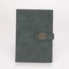 Cuaderno Retro con Rejilla de Ventana con Logo Imprimible Cuaderno de Negocios de Cuero Suministros de Oficina Juego de Actas de Reunión