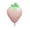 Novo Balão de Filme de Alumínio Morango Vermelho Balão Formato Fruta Morango Decoração de Festa de Aniversário