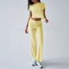 Ropa de Mujer Europea y Americana de Comercio Exterior Transfronterizo Diyun 2026 Primavera y Verano Elegante de Color Sólido Cuello Redondo Traje de Moda Urbana Casual para Mujer