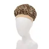 Gorro de dormir de satén con estampado de seda para niños, alta elasticidad, gorro redondo de ala ancha, protección para el cabello a prueba de viento, gorro de secado