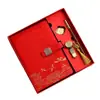 Conjunto de Cadernos A5 Tendência Nacional Personalizado Criativo Estilo Chinês Caderno de Lembrança Caixa de Presente Caderno Pode Imprimir Logo