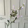 Campanillas de orquídea de tallo largo flores artificiales, campanillas de viento, flores artificiales para bodas, decoraciones de pasillo, decoraciones de mesa para el hogar, flores de campana decorativas, flores de seda