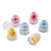 Venta al por mayor de varios colores de tapas deportivas de plástico, tapas de plástico push-pull de 28 mm de diámetro con válvula de silicona y apertura de tres vías