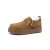 Zapatos ZHR para mujer estilo Birkenstock con forro de polar, colección otoño/invierno 2026, totalmente cerrados, suela gruesa, zapatos de algodón afelpado, botines de nieve sin cordones