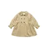 Gabardina para Niñas, Nueva Moda de Primavera y Otoño, Elegante Abrigo Largo de Estilo Británico para Niñas Mayores