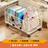 Prateleira de armazenamento para mochila escolar, caixa de livros móvel sob a mesa do aluno, carrinho de estação de trabalho com rodas, caixa de armazenamento de livros para mesa de escritório