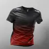 Traje Deportivo de Secado Rápido para Hombre, Verano Hielo Seda Manga Corta Pantalones Cortos Camiseta Ropa para Correr Exportación Transfronteriza Venta al por Mayor de Fábrica