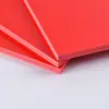 Tablero de espuma de PVC rojo 8mm alta tenacidad tabla de nieve alta densidad tabla de carving material de decoración de arte hecho a mano