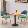 Mesa de recepción de negociación y combinación de silla para recepción de negocios, ocio, simple, creativa, tienda de té con leche, cafetería, mesa redonda pequeña, silla de comedor
