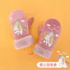 Guantes de Invierno para Niños de Terciopelo Engrosados Calientes a Prueba de Viento para Niños y Niñas Niños Estudiantes Lindos Bebé Jugando con Nieve