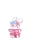 Falda Cuadros Creativa Conejito Animales Lindos Oso de Peluche Hecho a Mano DIY Pegamento de Crema Resina Pequeños Accesorios Adornos Paquete de Materiales
