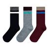 Calcetines Nuevos de Otoño e Invierno para Mujer, Calcetines de Tendencia Retro Estilo Grano, Calcetines Rayados de Doble Aguja, Calcetines Modernos y Versátiles de Media Caña