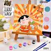 20*20 Desenho Animado Pintura a Óleo Digital DIY Colorir Pintura Decorativa Genshin Flor Pintura a Óleo Pintura a Óleo Digital Infantil Atacado