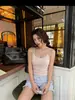 Camisole colete estampa poá feminino verão novo com bojos costas bonitas conjunto roupa íntima base top puro desejo peça externa