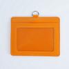 Juego de tarjetas de color PU de una cara transparente de doble capa juego de credenciales de trabajo tarjeta de trabajo marca marca tarjeta de empleado