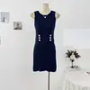 Elegante vestido de tirantes Balmain estilo coreano, dulce y sexy, calado, de seda helada, para mujeres petite, vestido ajustado al cuerpo