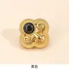 Nuevos botones de abrigo estilo chino, patrón de puntos de cuatro hojas, botones de placa Ruyi, accesorios y componentes decorativos para suéteres cárdigan estilo chino tradicional