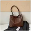 Bolso de Hombro Retro Casual Transfronterizo para Mujer 2026 Nuevo Gran Capacidad Bolsa de Viaje Simple Versátil Bolso de Hombro Único