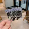 Pente de Cabelo de Strass Brilhante de Alta Qualidade, Suave e Delicado, para Arrumar Fios Soltos, Presilha de Cabelo Sem Costura, Acessório Doce Simples e Versátil