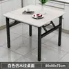 Mesa Quadrada Dobrável para Restaurantes, Mesa de Jantar Quadrada Pequena para Apartamentos Pequenos, Mesa de Jantar Portátil para Uso Doméstico e Apartamentos de Aluguel
