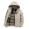Chaqueta de Algodón 3D para Invierno 2026 Transfronteriza de Amazon con Capucha Desmontable, Abrigo Casual Versátil Grueso de Moda a Prueba de Viento para Hombre