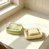 Jabonera Creativa Nueva para Lavabo de Baño Caja de Jabón de Plástico Directo del Fabricante Jabonera de Dibujos Animados con Tapa y Drenaje
