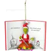 2022 Nuevo Libro Grinch Navidad Decoraciones Colgantes Coche Mochila Colgantes Decoraciones Navideñas para el Hogar