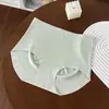 8206 # 7A Ropa interior antibacteriana de larga duración sin marcas para mujer, de una pieza, sin que se pegue, calzones de base líquida de talle alto