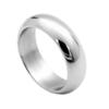 Owello Popular Anillo Liso para Hombre Joyería de Acero Anillo Único de Perla Pulida Accesorio de Mano Resistente Moda Creativa