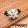 Puxador Cerâmico Mediterrâneo para Portas de Armário Estilo Rústico, Puxador Único para Gaveta Estilo Chinês, Puxador Artístico para Portas de Guarda-Roupa e Armário, Venda Direta da Fábrica