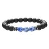 Pulseira simples de miçangas de madeira turquesa transfronteiriça moda masculina versátil de alta qualidade pulseira de miçangas de casca de coco joias masculinas