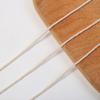 Cuerda de Algodón de Tres Cabos Blanca Original de 1.5 mm-3 mm Cortina de Cuerda Trenzada Cuerda para Ribete Cuerda para Borde Tapiz DIY Hecho a Mano Cuerda de Algodón