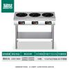 Cocina de inducción comercial Mengshi estufa eléctrica de cerámica de múltiples cabezales 3500w alta potencia estufa de 4 hornillas 46 cabezales estufa para malatang
