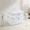 Bolsa de Mão Novo Modelo Transfronteiriça, Necessaire, Bolsa de Armazenamento de Artigos de Higiene Pessoal Portátil Transparente de Grande Capacidade com Malha de Camada Dupla