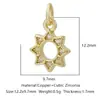 Nueva Tendencia de Moda Colgante de Mariposa con Circonita Microincrustada de Cobre Accesorios de Joyería para Pulsera, Collar, Pendientes, Llavero