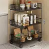 Estante de almacenamiento multifuncional para cocina, estante de almacenamiento para condimentos, aceite, sal, salsa, vinagre en la encimera, estante de condimentos de múltiples capas de pie