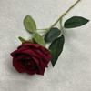 Rosa de franela individual Mei Chen, decoración para el hogar, hotel, boda, simulación de flor, flor falsa suave, arreglo floral individual europeo
