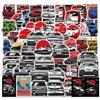 50 piezas pegatinas de coche de carreras modificado personalizadas super running JDM coche deportivo pegatinas de grafiti equipaje motocicleta scooter pegatinas