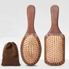 Peine con Mango de Madera Bolsa de Aire Cojín de Aire Peine Masajeador del Cuero Cabelludo Especial para Mujeres Cabello Largo Rizado Antiestático Doméstico Grande Peine de Placa Grande