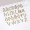 Acessórios de Pingente de Letra com Strass Cruzado Europeu e Americano Moda Elegante Versátil Pingente de Liga Material para Acessórios de Joias DIY