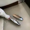 Pantuflas Chuyuji estilo francés de punta cerrada sin cordones para mujer, modelo nuevo 2026, sandalias que aumentan la altura para mujeres menudas, suela suave de 5 cm, adecuadas para mujeres embarazadas
