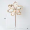 Malha de Flor de Natal Cor de Champanhe de Alta Qualidade Flor Artificial Arranjo de Decoração de Cena de Feriado Decoração de Árvore de Natal de Alta Qualidade
