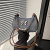 Bolsa Axila Feminina Design Sense Niche 2024 Nova Moda Este Ano Popular Bow Shoulder Crossbody Bag