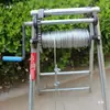 Estante de drenaje bomba sumergible estante de pozo bomba de pozo profundo antirretorno cabrestante de manivela equipo de riego agrícola estante para bomba de agua